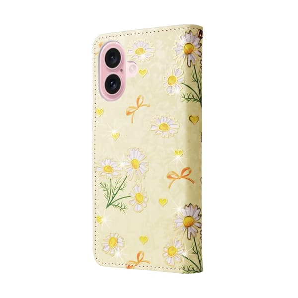 iPhone 17 Fodral RFID Läder Yellow Daisy
