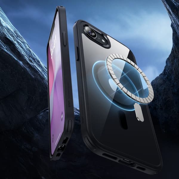 ESR iPhone 17e/16e Skal MagSafe CH HaloLock Transparent/Svart
