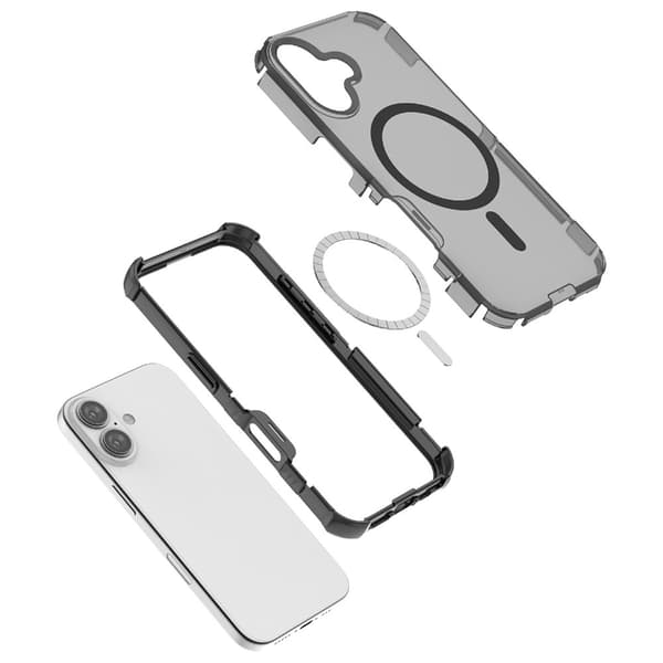 iPhone 16 Skal MagSafe Shockproof Hybrid Orange