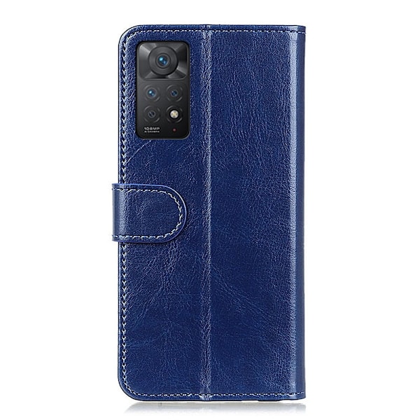 Xiaomi Redmi Note 11 Pro 5G Fodral Crazy Horse Blå