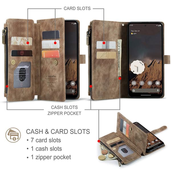 CASEME Google Pixel 10/10 Pro / 9/9 Pro Fodral Multifunktionell
