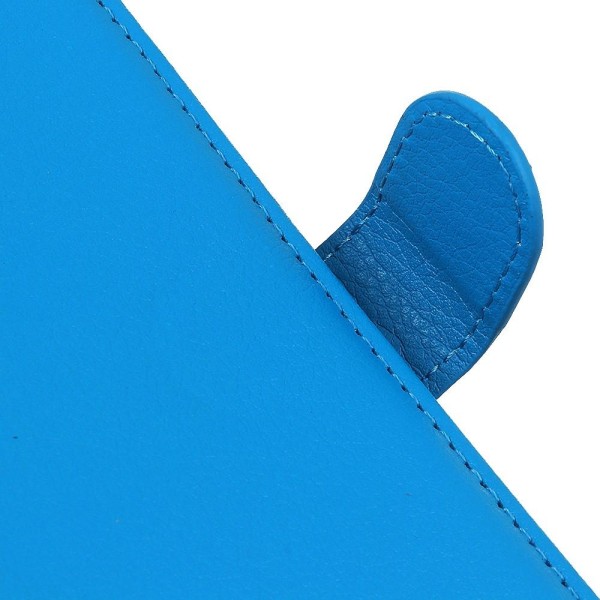 iPhone 11 - Plånboksfodral Litchi - Blå Blue Blå