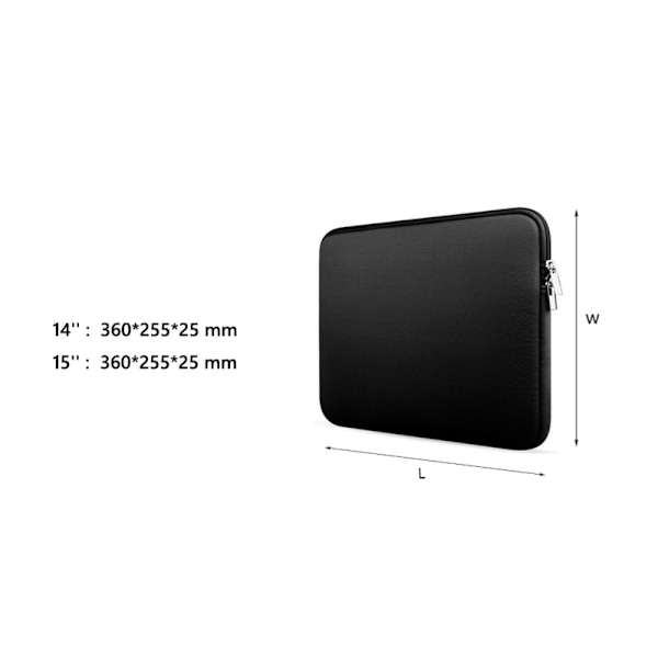 Laptop Neopren Sleeve Väska 14-15" Grå