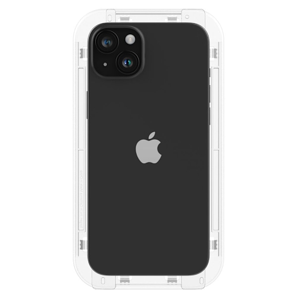 Spigen iPhone 15 Plus 2-PACK GLAS.tR FC "Ez Fit" Skärmskydd Svart