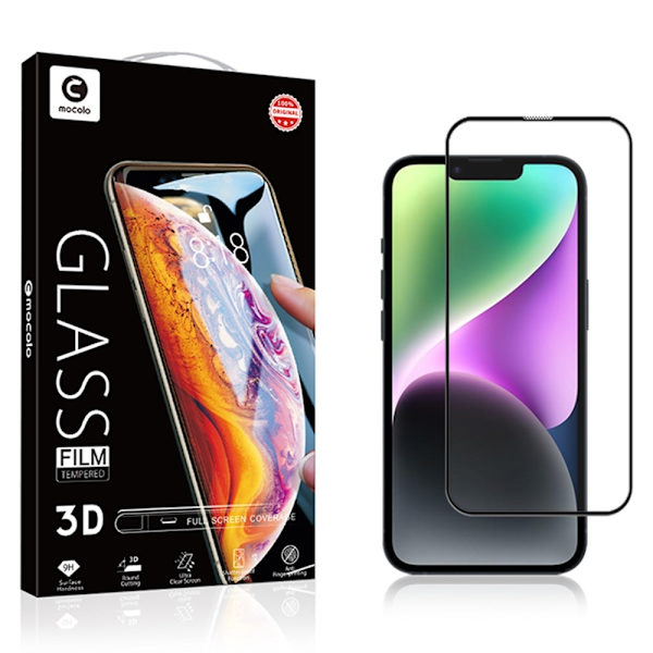 MOCOLO iPhone 15 Skärmskydd 3D Heltäckande