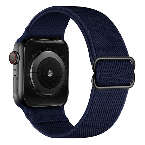 Nylon Armband Justerbart Apple Watch 42/44/45/49 mm Mörk Blå DarkBlue Mörk Blå