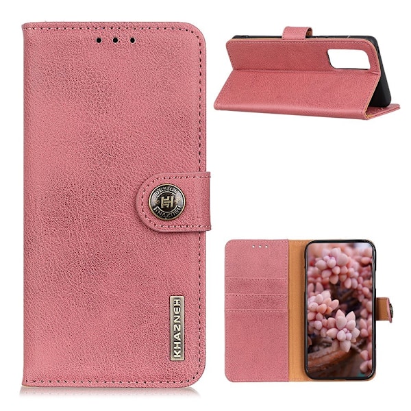 OnePlus 9 - KHAZNEH Läder Fodral - Rosa Pink Rosa
