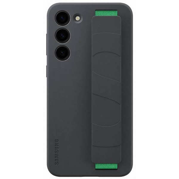 Samsung Galaxy S23 Plus Skal Silicone with Strap Svart