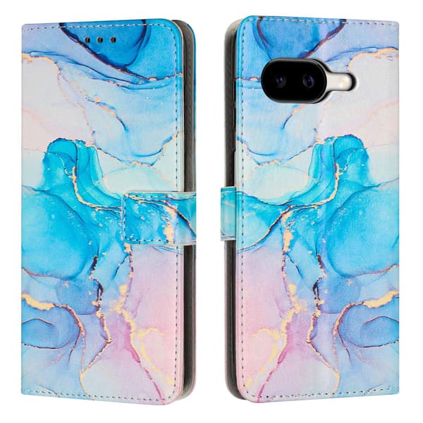 Google Pixel 10a Fodral Marmor Rosa / Grön