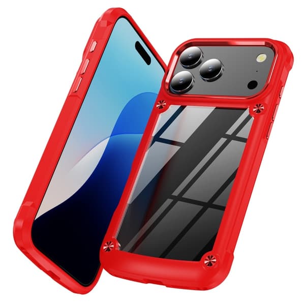 iPhone 17 Pro Max Skal Xtreme Shockproof Hybrid Röd