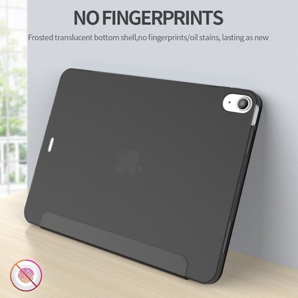 iPad Air 2025-2020 / Pro 11 2018 Fodral Tri-Fold Svart Black Svart
