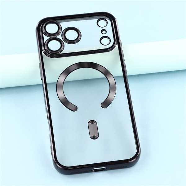 iPhone 17 Pro Max Skal MagSafe Electroplated TPU Svart