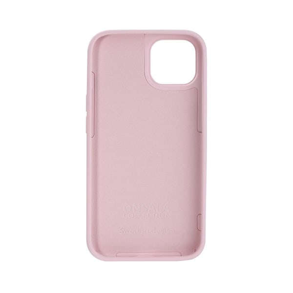 ONSALA iPhone 14 / 13 Mobilskal Silikon Chalk Pink