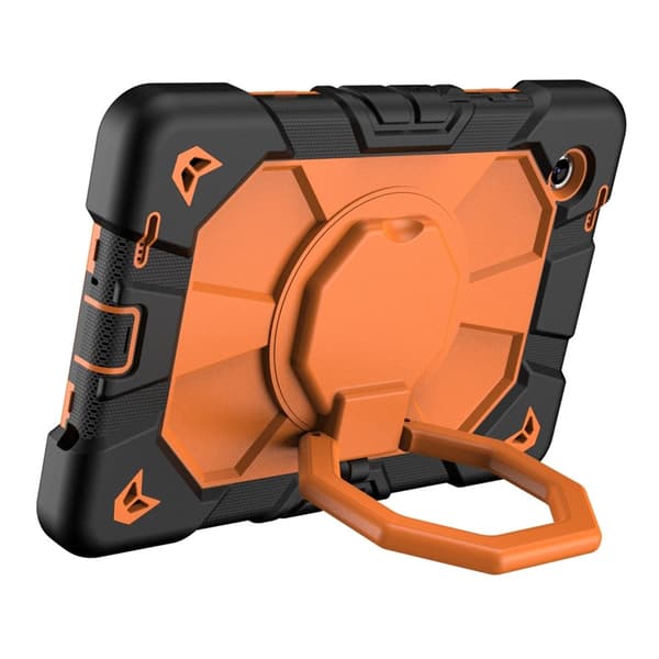 Galaxy Tab A11 Plus Skal Kickstand Shockproof Svart / Orange