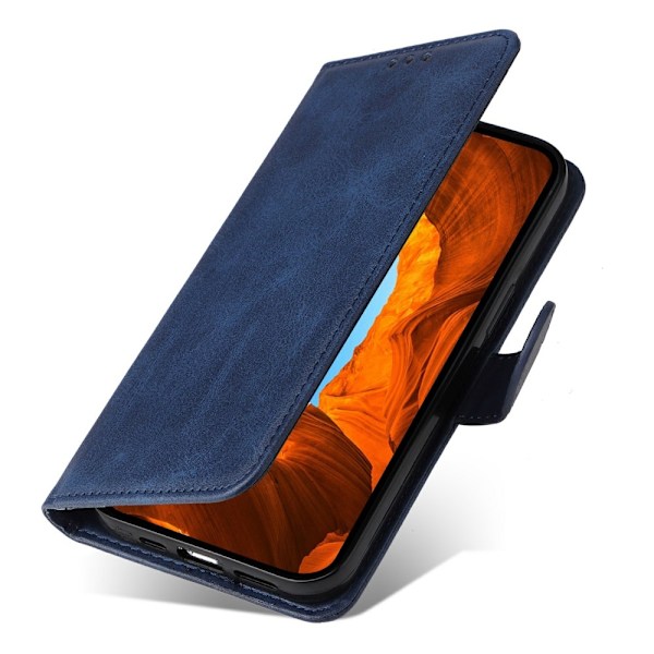 Xiaomi Redmi Note 14 4G Fodral Läder Folio Blå