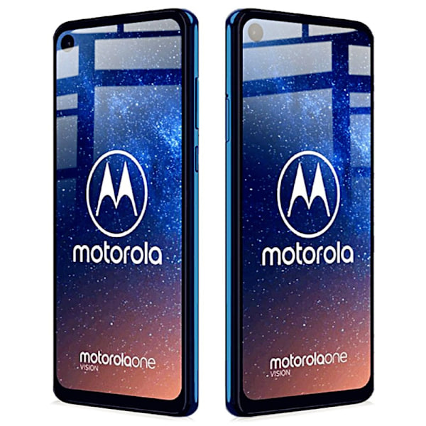 Motorola One Vision - Härdat glas - Heltäckande skärmskydd