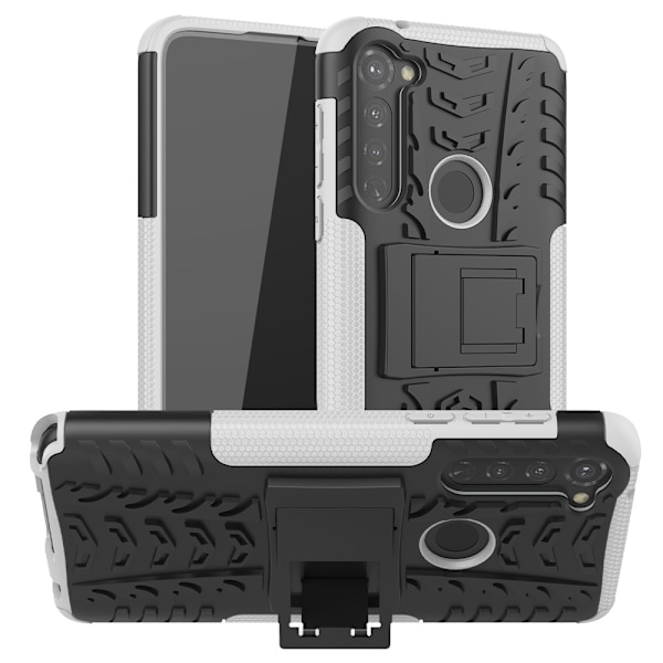 Motorola Moto G Pro - Ultimata Stöttåliga Skalet med Stöd - Vit White Vit