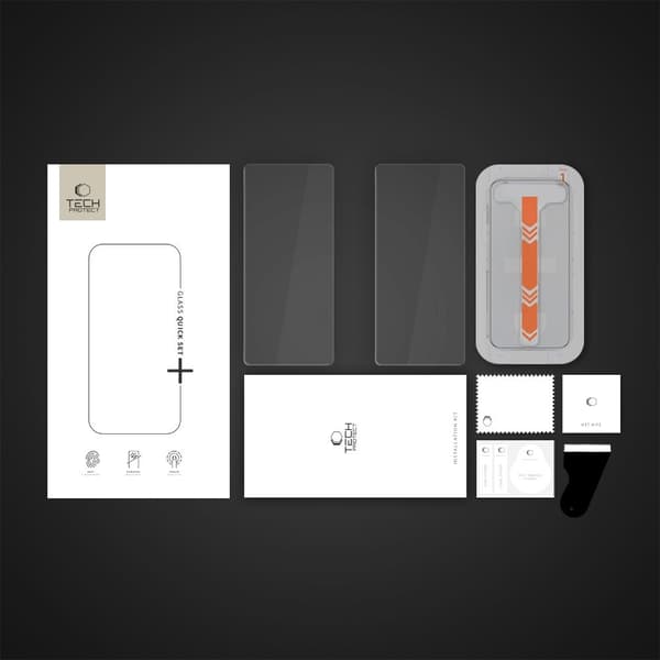 Tech-Protect Galaxy S25 Plus 2-PACK Skärmskydd QuickSet+ Härdat Glas