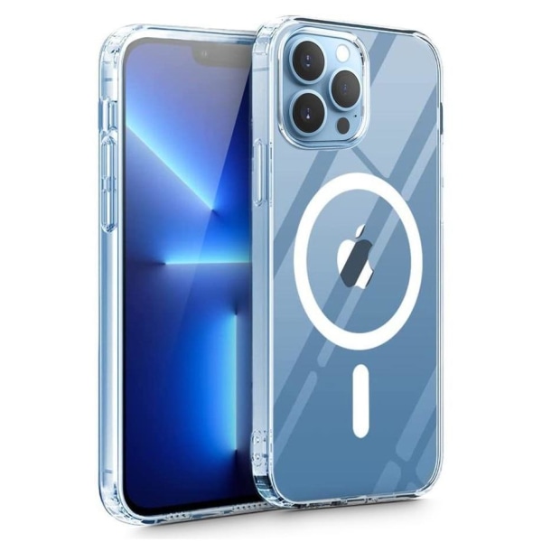 iPhone 15 Pro MagSafe Skal Transparent - Premium