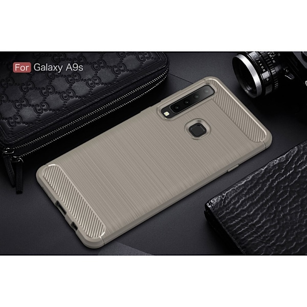 Samsung Galaxy A9 (2018) - Brushed TPU Skal - Grå Grey Grå