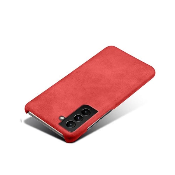 Samsung Galaxy S22 Skal Läderbelagt Röd
