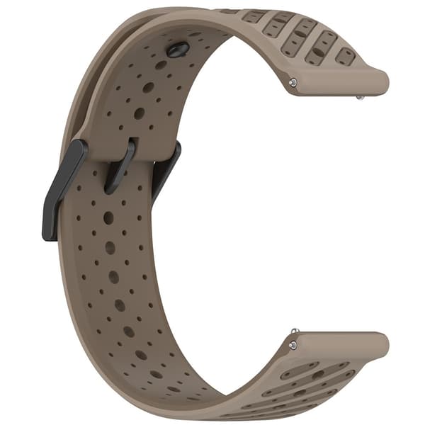 Klockarmband 22 mm Quick Release Silikon Brun