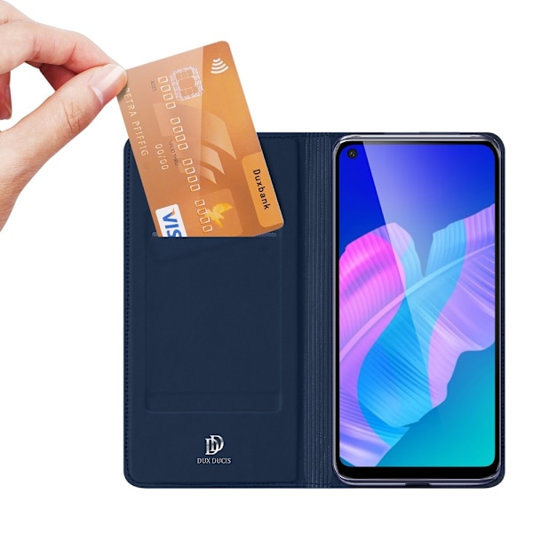 Huawei P40 Lite E - DUX DUCIS Skin Pro Plånboksfodral - Blå Blue Blå