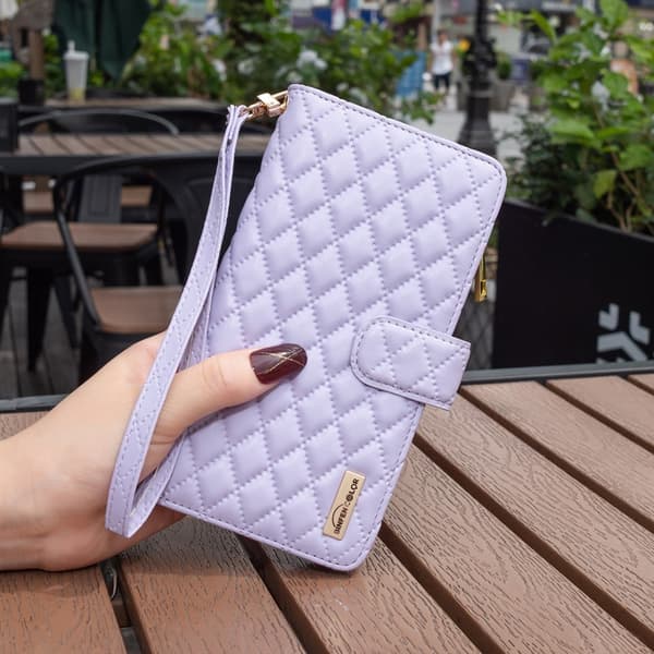 BINFEN iPhone 15 Plus Fodral Diamond Multifunktionell Lila