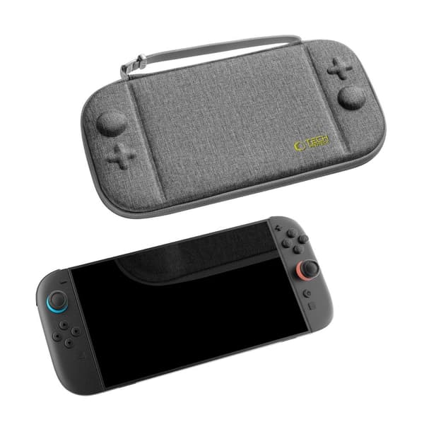 Tech-Protect Nintendo Switch 2 Förvaringsväska Slim Pouch Grå
