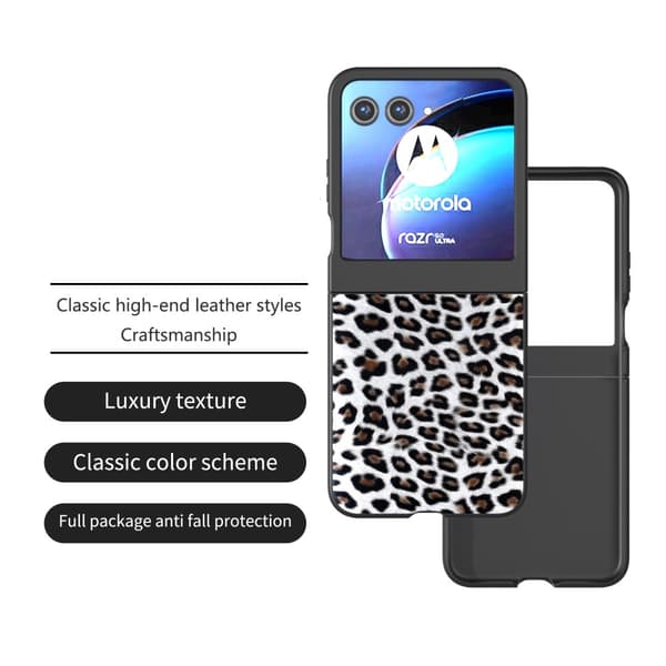 Motorola Razr 60 / 50 5G Mobilskal Leopard Mönster