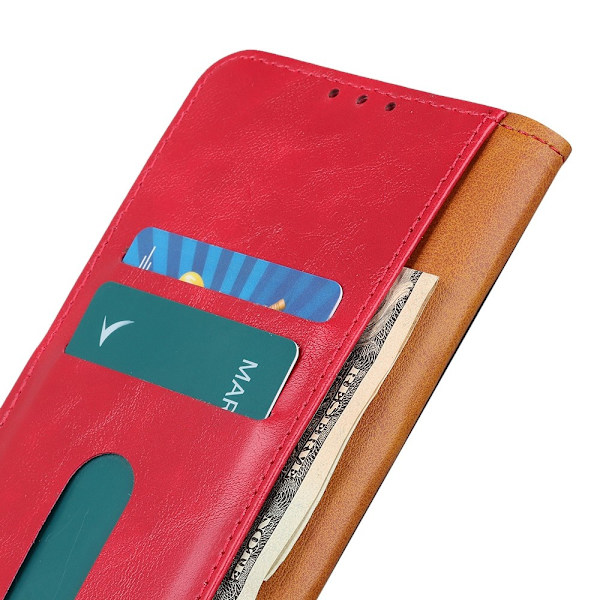 Samsung Galaxy A72 - KHAZNEH Läder Fodral - Röd Red Röd