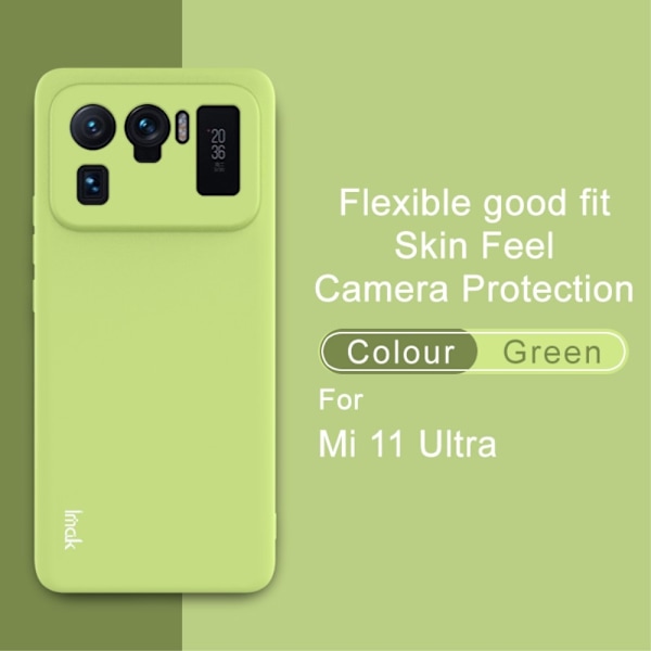 Xiaomi Mi 11 Ultra - IMAK Skin Touch Skal - Grön Grön