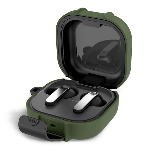 Tech-Protect Galaxy Buds 4 / 4 Pro Skal Slim Hook Olive Green
