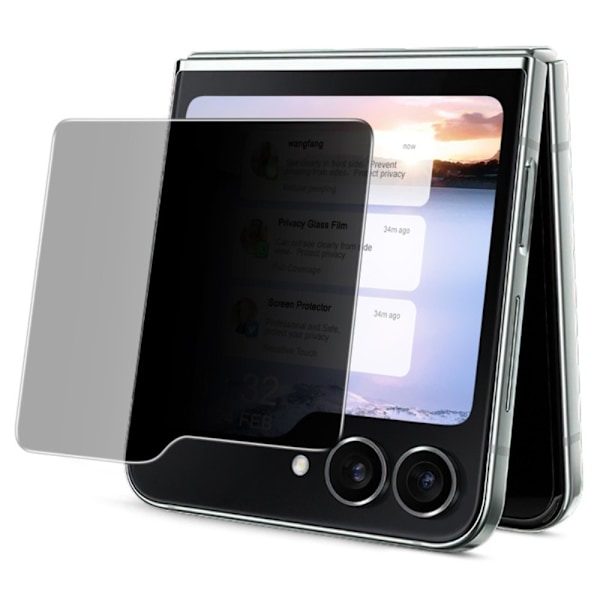 IMAK Galaxy Z Flip 6 Särmskydd Härdat Glas Privacy