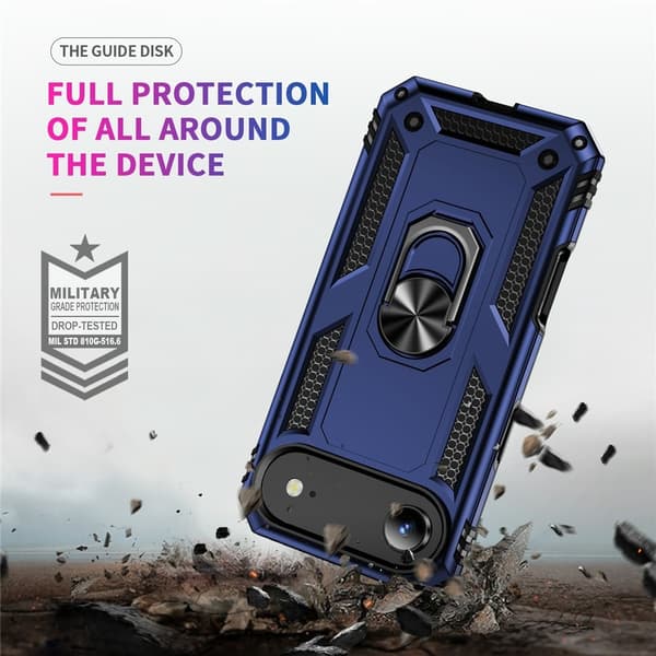 iPhone Air Skal Shockproof Hybrid Ring Blå