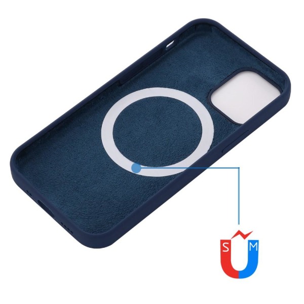 iPhone 13 Pro Max - MagSafe Liquid Silikon Skal - Blå
