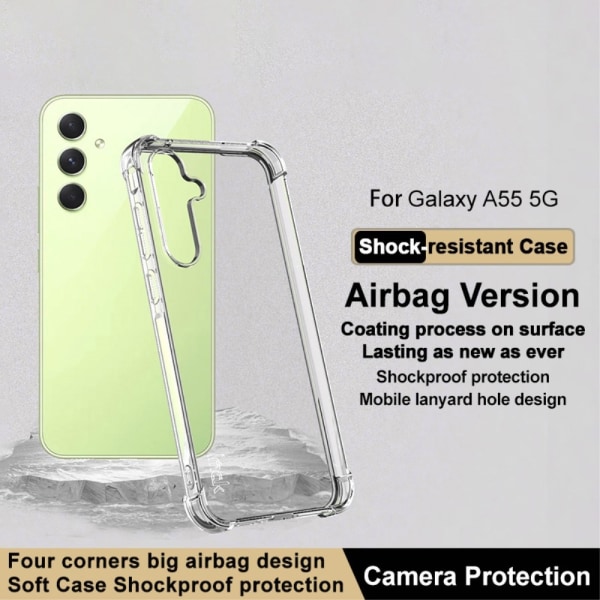 IMAK Galaxy A55 5G Skal Shockproof TPU Transparent