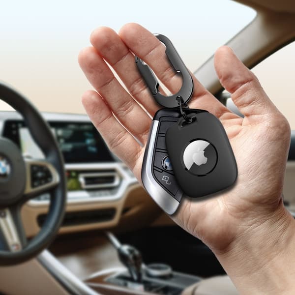 Tech-Protect Apple AirTag 2/1 Hållare Velar Svart