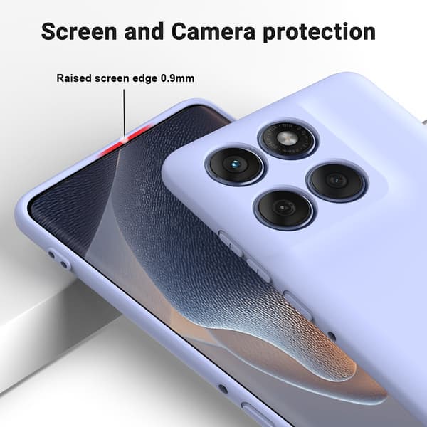 Motorola Edge 70 Skal Liquid Silikon Lila