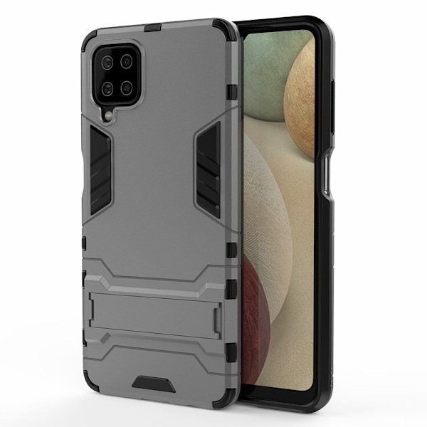 Samsung Galaxy A12 - Hybrid Skal Med Kickstand - Blå Blue Blå
