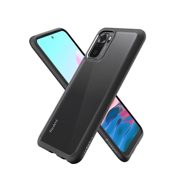 Xiaomi Redmi Note 10S - Spigen Ultra Hybrid Skal - Matt Svart Matt Svart