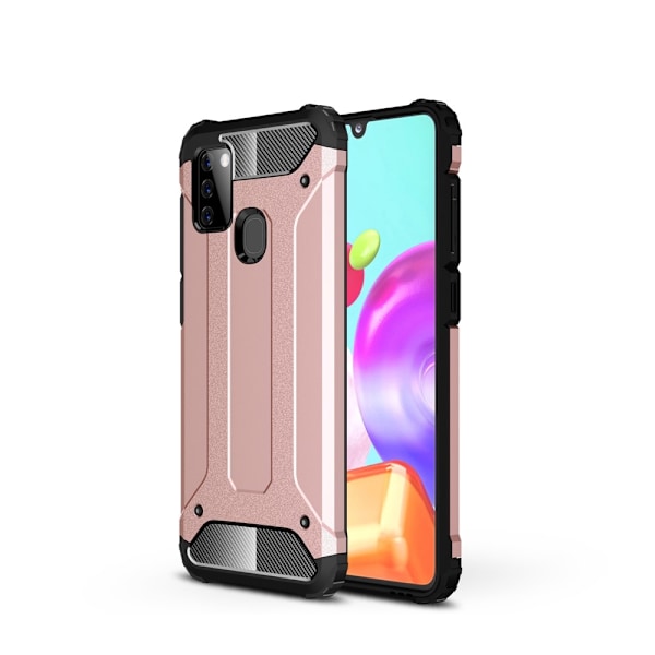 Samsung Galaxy A21s - Hybrid Armor Skal - Roséguld Roséguld Roséguld