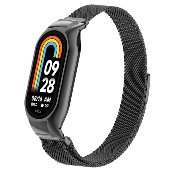 Xiaomi Smart Band 9/8 Armband Milanese Loop Metall Svart