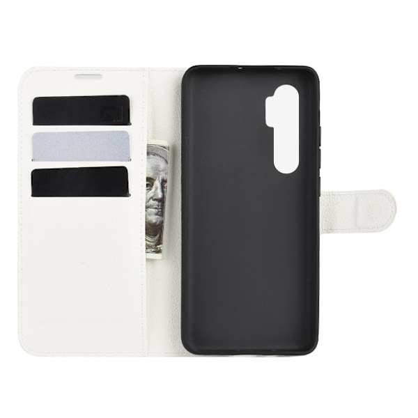 Xiaomi Mi Note 10 Lite - Litchi Plånboksfodral - Vit White Vit