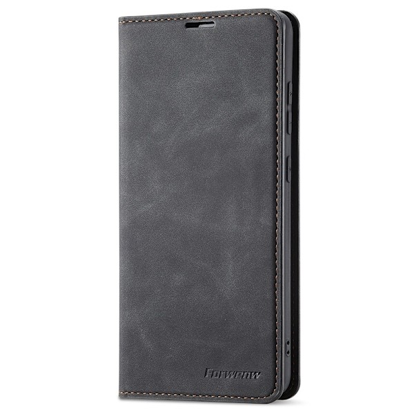 FORWENW Samsung Galaxy A23 5G Fodral Flip Läder Svart