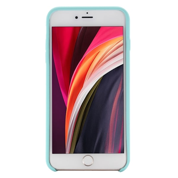 iPhone 7/8/SE Skal Liquid Silikon Ljus Blå
