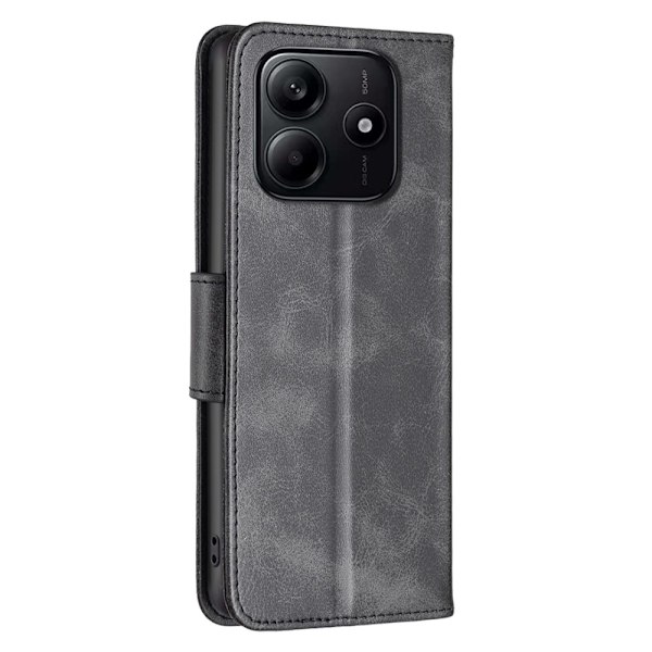 Xiaomi Redmi Note 14 4G Fodral Läder Solid Shark Svart