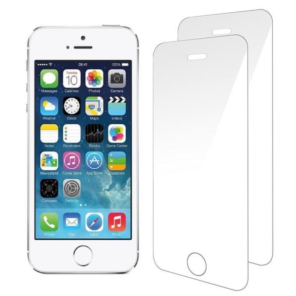 2-Pack härdat glas för iPhone 5/5S & SE 2016