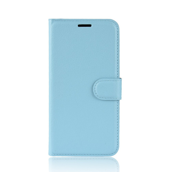 Samsung Galaxy A20s - Litchi Plånboksfodral - Ljus Blå LightBlue Ljus Blå