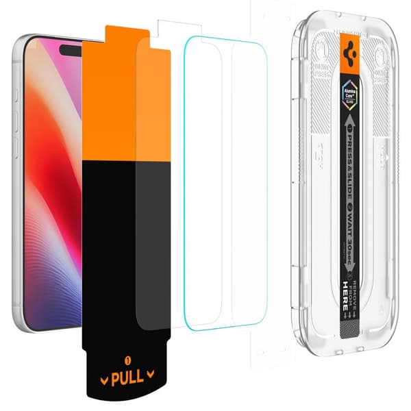 Spigen iPhone 18 Pro/17/17 Pro/16 Pro 2-PACK Skärmskydd Glas.tR Pro HD 'Ez Fit'